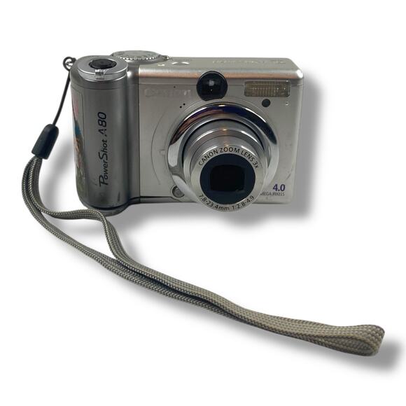 Canon PowerShot A80 4.0MP Digital Camera - Silver Works READ - Picture 1 of 6